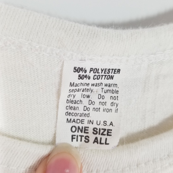 Vtg 80's Lazy Girls Club White Neon Tank Top Shirt Men Sz XL Mrs. Love Unltd USA - Picture 2 of 5